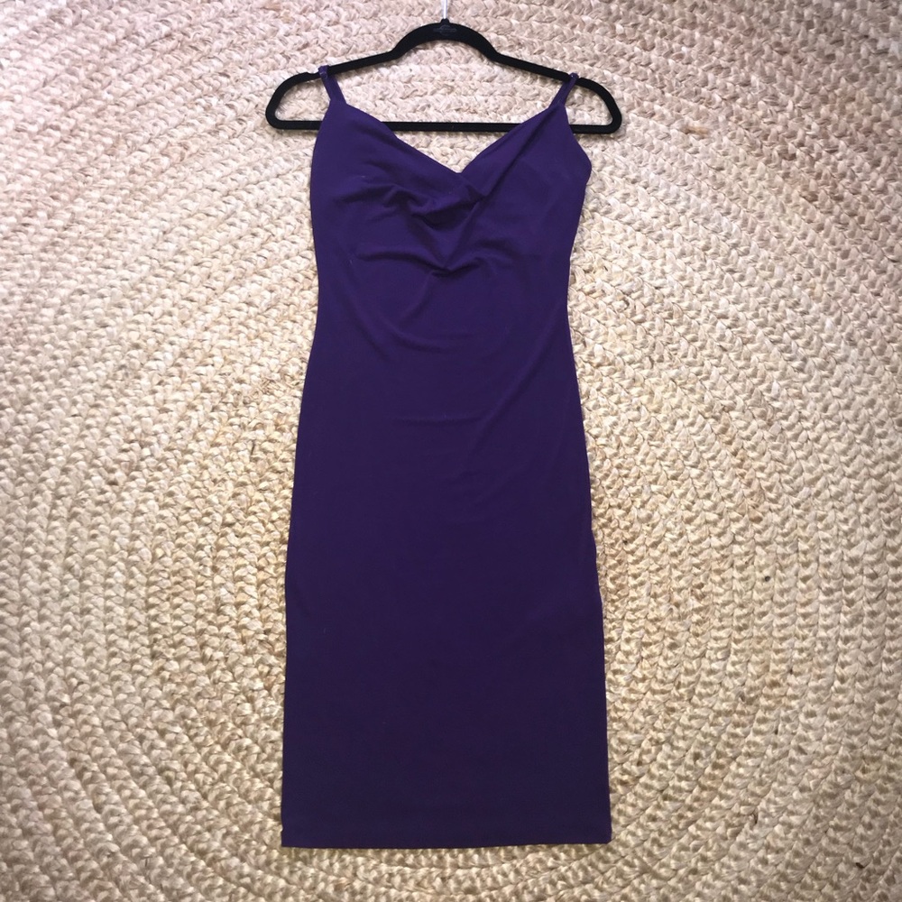 Dark purple tight dress